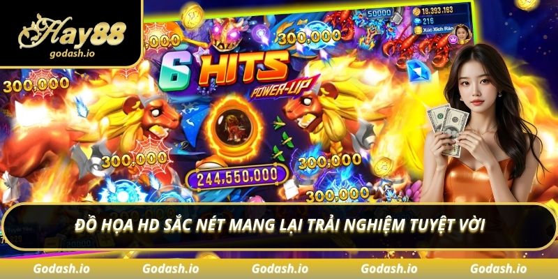 Đồ họa HD sắc nét mang lại trải nghiệm tuyệt vời