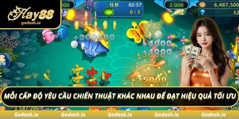 Mỗi cấp độ yêu cầu chiến thuật khác nhau để đạt hiệu quả tối ưu