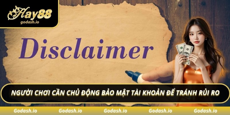 Người chơi cần chủ động bảo mật tài khoản để tránh rủi ro